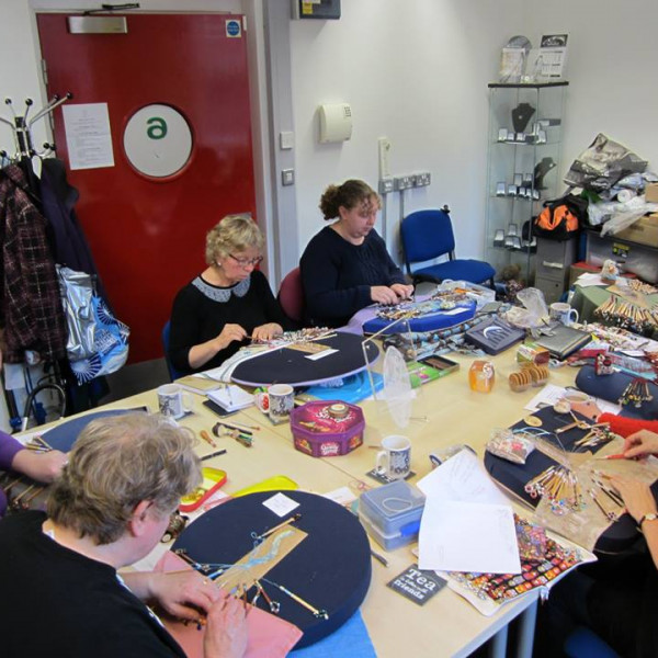 Studio workshop in progress